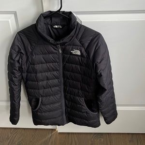 Girls Large North Face puffer coat
